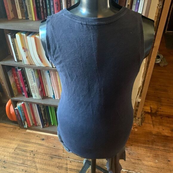 Athleta navy blue twist hem sleeveless athletic tank - Picture 2 of 3